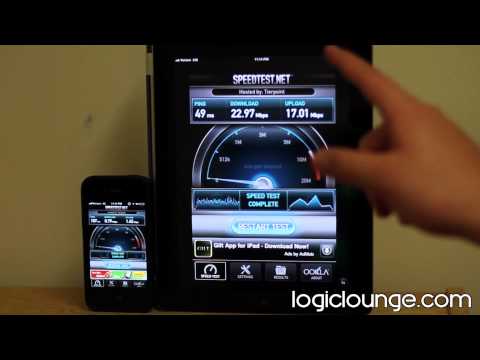 Verizon iPad 4G LTE vs iPhone 3G Speed Test