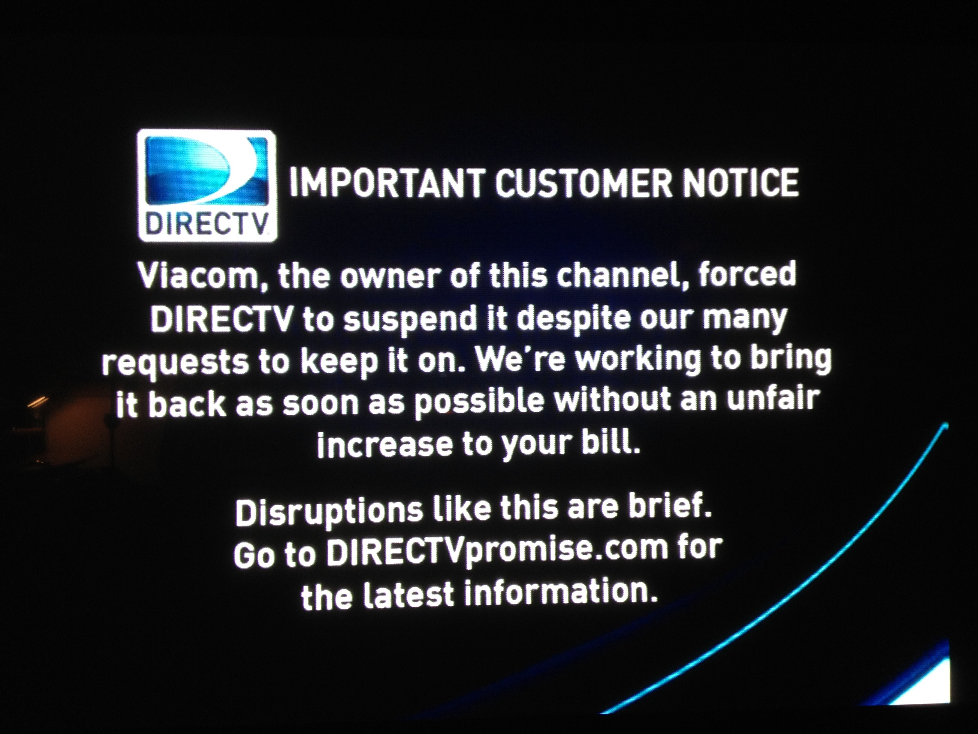 26 Viacom Channels Go Dark For DirecTV Customers