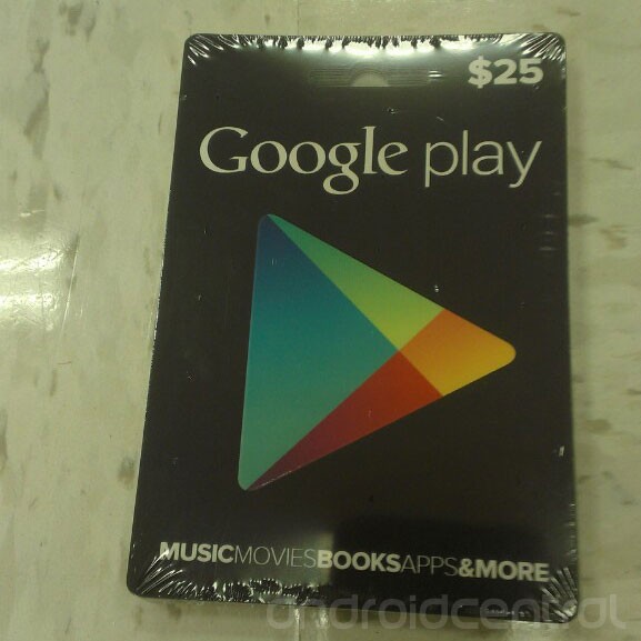 Google Play Gift Cards In The Wild