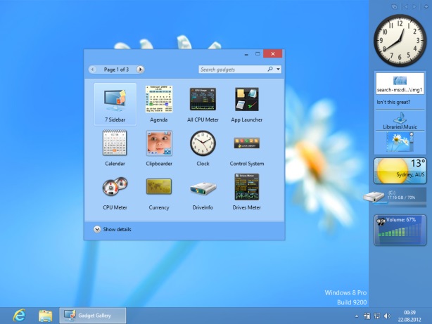 How to Get Windows 7 Gadgets in Windows 8