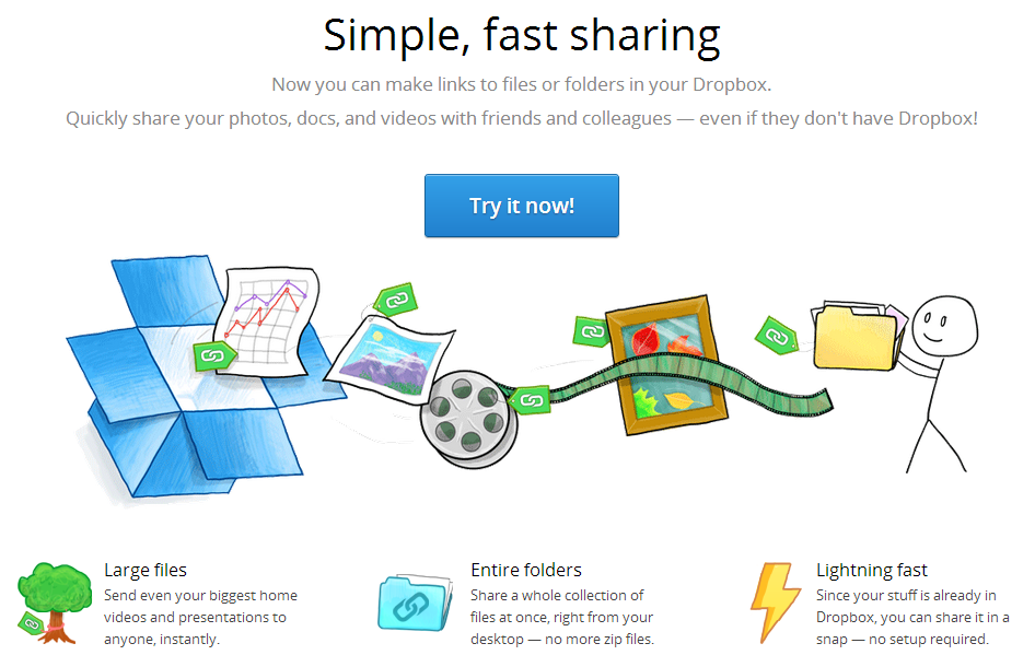 Dropbox Releases Dropbox Links To Share Files and Folders With Anyone