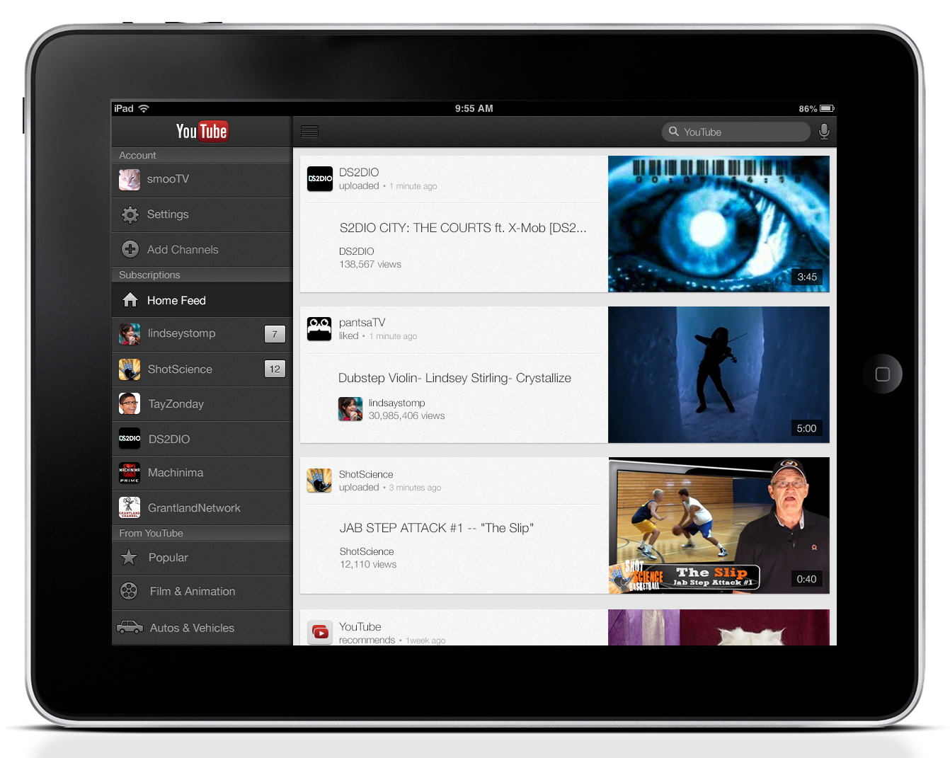 YouTube Updates iOS App With iPad Support, AirPlay, and Performance Improvements