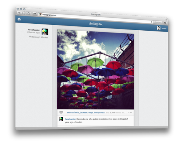 Instagram Launches Image Feed for the Browser