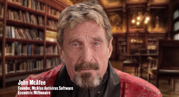 John McAfee Makes Video on How To Uninstall McAfee Antivirus, with Drug Induced Theories [NSFW]