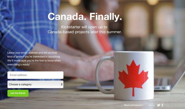 Kickstarter To Allow Canadian-Based Projects