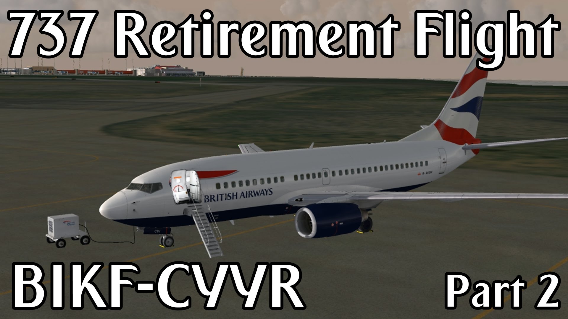 Boeing 737-400 Retirement Flight | BIKF - CYYR | Prepar3D (Part 2)
